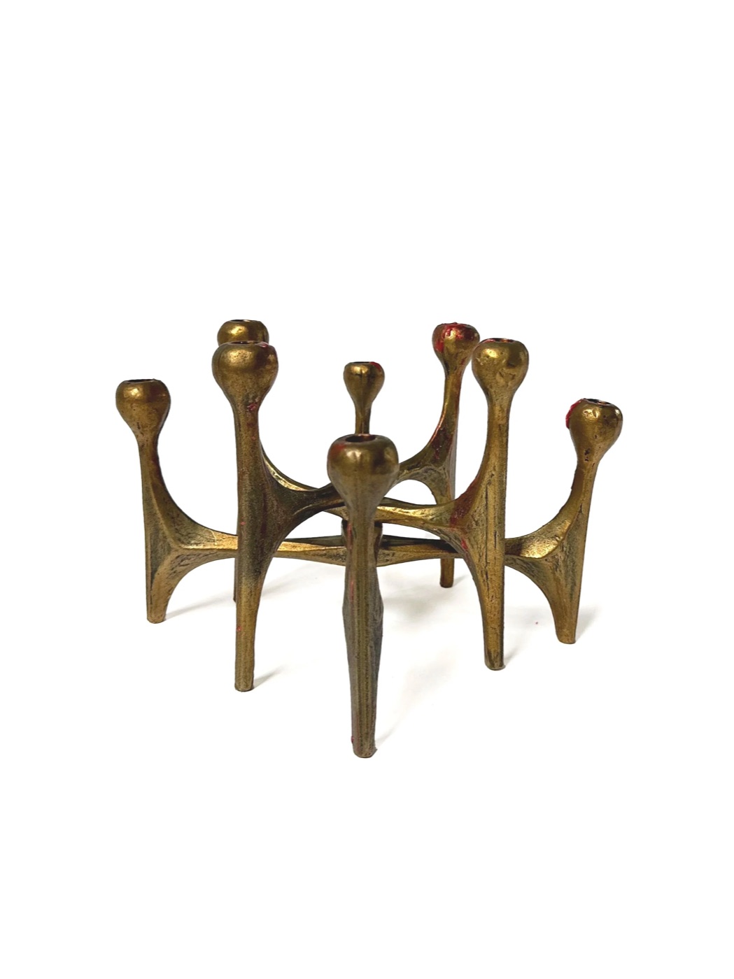 Brutalist candle holder by M. Harjes, 1960's