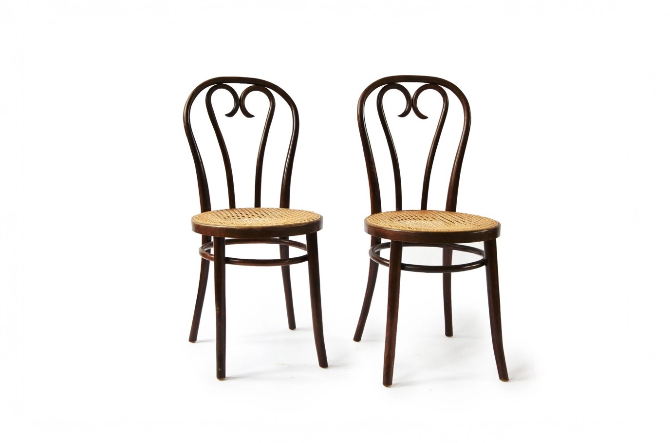 Pair of 1930's bistro chairs